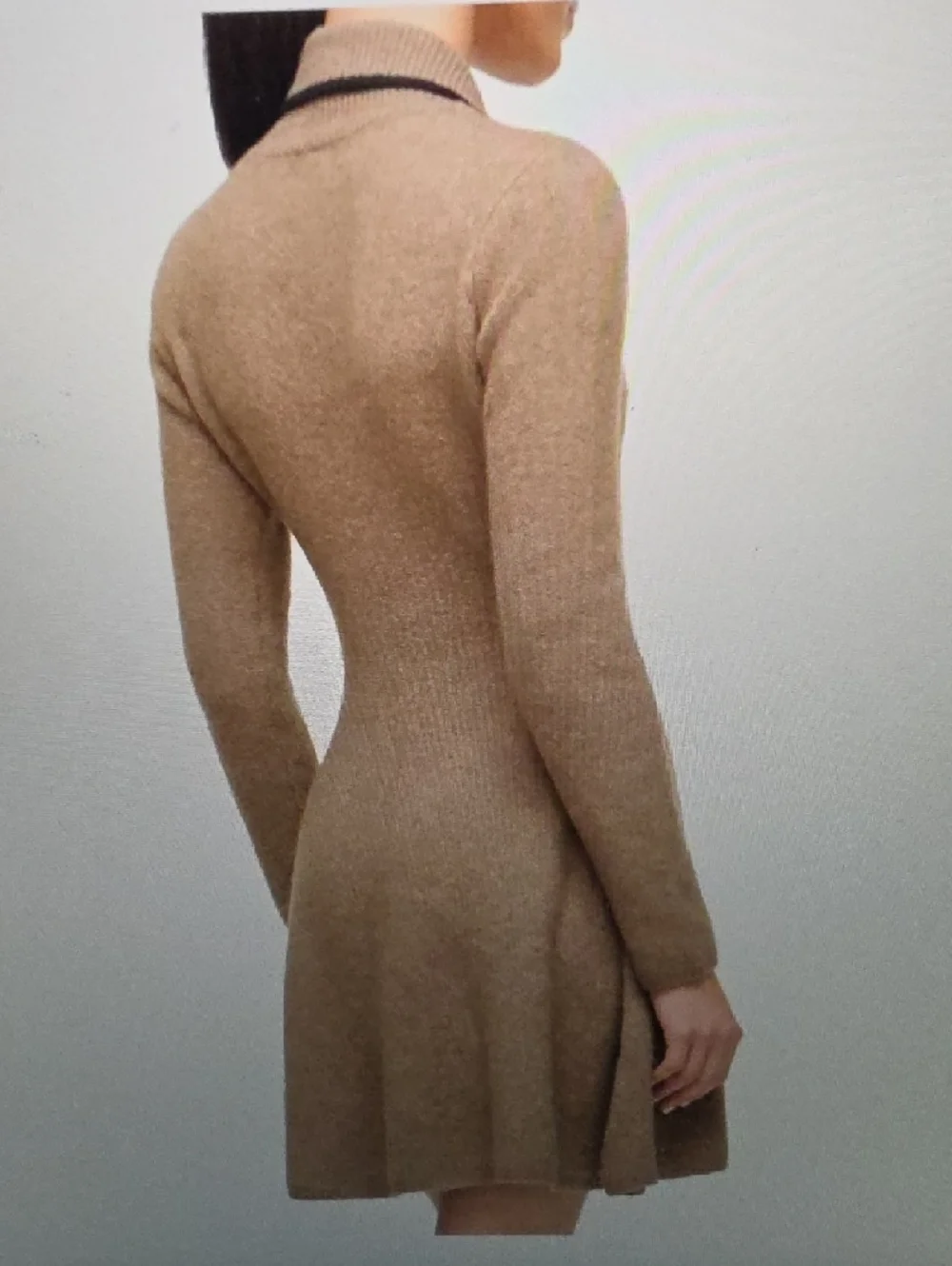 STAUD Dujour Knit Fit & Flare Minidress Size L $395 - Picture 2 of 6